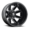 8 LUG FUEL MAVERICK DUALLY REAR - D538 BLACK & MILLED